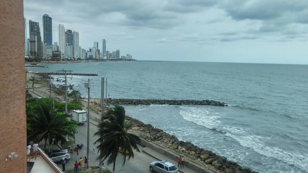 Apto En Cartagena Ed Puerto Azul Vista Al Mar Exterior foto